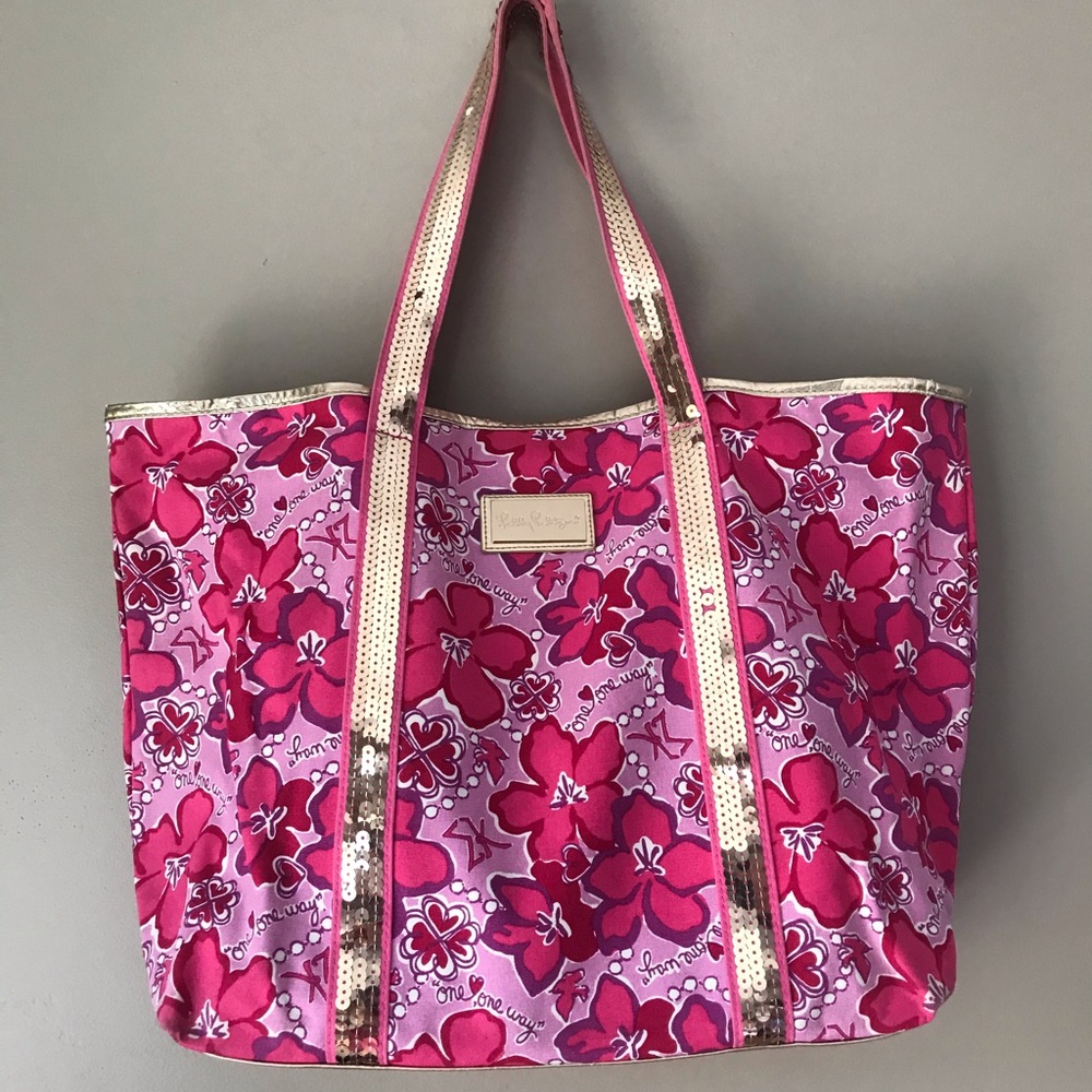 Rare Lily Pulitzer Sigma Kappa Print Tote